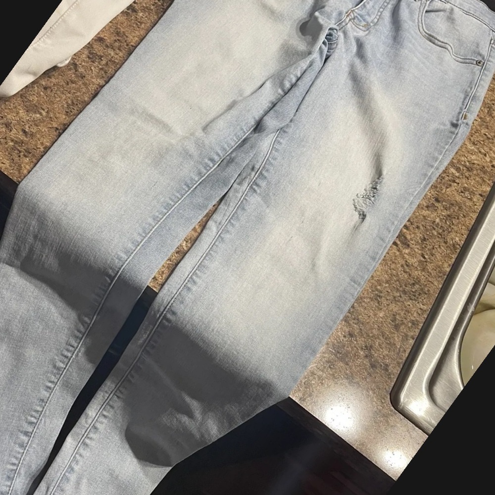 aeropostale womens  high-rise jeans light wash 6 reg